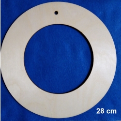 SKLEJKA #3mm Obręcz 28cm, koło 28, ramka obręcz szeroka np; na wianek, stroik, baza 28