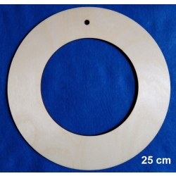 SKLEJKA #3mm Obręcz 25cm, koło 25, ramka obręcz szeroka np; na wianek, stroik