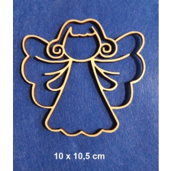 SKLEJKA #3mm Aniołek 10x10,5cm , ażurowy 3D , witraż