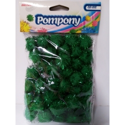 Brewis Pompony metaliczne 2cm / ZIELONE  / 40szt / 6305