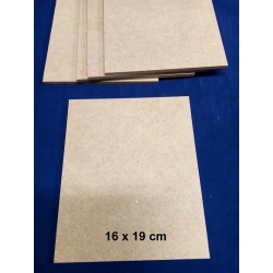 Płyta MDF 6mm / Podkładka 19x16cm, deseczka formatka 19x16 / CENA 1szt