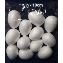 Jajko 10cm styropianowe 10cm , Wielkanoc , cena za 12szt / struktura