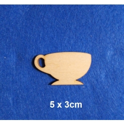 SKLEJKA #3mm Filiżanka 5x3cm / oczko