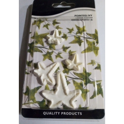 FOREMKA PLASTIKOWA KSZTAŁT LIŚĆ BLUSZCZU 4szt / od 2-4 cm / 7823