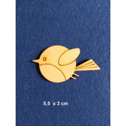 SKLEJKA #3mm Ptaszek 5,5x3cm ( seria : zwierzątka leśne) 02022
