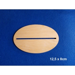 Sklejka #3mm Podkładka 12,5x8cm z otworem 3mm. Stojak 12,5x8cm na wycinankę ze sklejki o grubośći 3mm