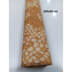 ALIGA Bibuła marszczona wzorzysta WZORY ZWIERZĘCE 200x50cm  / KRW-68 /  zwierzęta  /  łuska