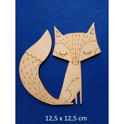 SKLEJKA #3mm Lis 12,5x12,5cm , lisek / seria zwierzątka leśne / 0620