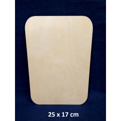 SKLEJKA #3mm Tabliczka 25x17cm , deseczka 25x17, podkładka 25x17 / zaokrąglone rogi / 0495