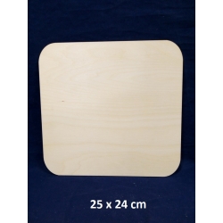 SKLEJKA #3mm Tabliczka 25x24cm , deseczka 25x24, podkładka 25x24 / zaokrąglone rogi / 0645