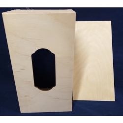 Chustecznik 25x13,5x8,5cm, chustecznik zasuwany z ozdobnym otworem / 1616 / pojemnik na rękawiczki , kosmetyka, pudełko 25x13,5x8,5cm, pudełko na chus