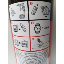 PROFESJONALNY KLEJ KONTAKTOWY FIXGRIP 40 W SPRAYU 600ml - AEROZOL