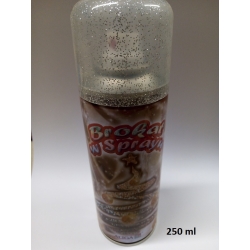 ALIGA Brokat SREBRNY, brokat w spayu 250ml, brokat srebrny
