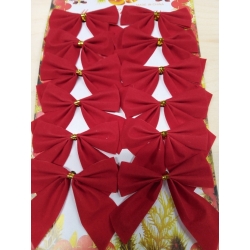 Zestaw Świąteczny BOMBKA 6cm / 12szt / papier ryżowy 12 obrazków fi 6cm / farba biała, sznurek metalizowany 2,4m / brokat srebrny  / 4590
