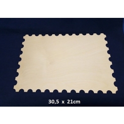 SKLEJKA #3mm Znaczek pocztowy duży 30,5x21cm , znaczek , list do Mikołaja / 7757