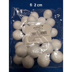 Bombka 2cm , bombka styropianowa 2cm / op24szt / kula 2cm /  komplet kuleczek styropianowych 2cm / kulki styropianowe 2cm, kulka styropianowa 2cm