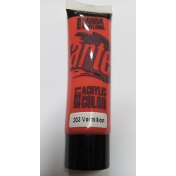Farba akrylowa 100ml ARTEQUIPMENT - 203- VERMILION, dobrze kryjąca