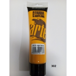 Farba akrylowa 100ml ARTEQUIPMENT - 302- ORANGE YELLOW, dobrze kryjąca / pomarańczowo-żółta