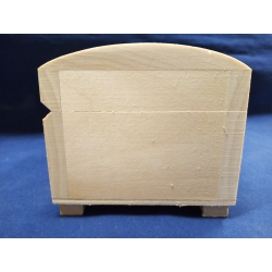 Kuferek 11,5x8x7cm z nóżkami / 0140 / kuferek mały z rantem w środku