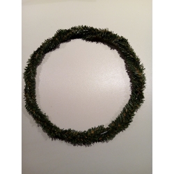 OZDOBA ŚWIĄTECZNA GIRLANDA ZIELONA 17mm x 2metry. / girlanda drut / TITANUM /  TY 649186 / szerokość 17mm / długość 2m.