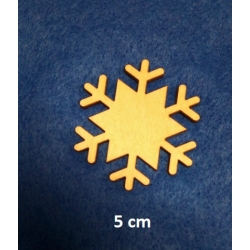 SKLEJKA #3mm Śnieżynka 5cm (nr.3)  zawieszka na choinkę , prezent / 1414