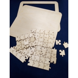 SKLEJKA #3mm Puzzle na podkładce 30x33cm , środek 27x24cm, Ramka szer:3cm / puzzle 72szt / 4255