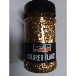 PENTART FOLIA PŁATKI 100ml RÓŻOWE ZŁOTO , cienkie listki folii, folia do złoceń w płatkach, ikona,rama, szlagmetal/ 3860
