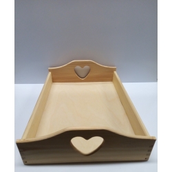 Tacka 40x30cm  z sercem , taca serce / 5019