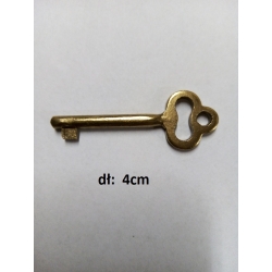 Klucz, kluczyk metalowy 4cm do kuferków , kluczyk do pudełek na koperty /  CENA 1szt