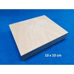 Sklejka #10mm  Podstawka 10x10cm pod statuetkę, nagrodę, baza obrazek itp. / 2727