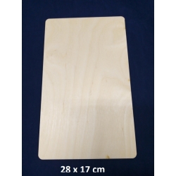 SKLEJKA #3mm Podkładka 28x17cm , deseczka 28x17cm zaokrąglone boki / 5455 / baza