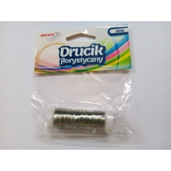 DRUCIK FLORYSTYCZNY 20m SREBRNY 1szt   BREWIS / BRE DF20-2