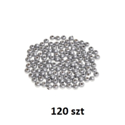 KORALIKI DREWNIANE 8mm SREBRNE 120szt /  BREWIS BRE KD8-5