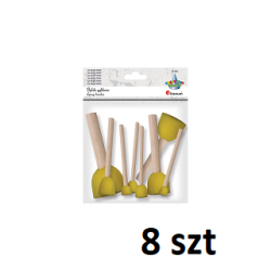 PĘDZELKI GĄBKOWE ZESTAW  A"8szt  TITANUM / gąbki, gąbka do tapowania / TY 453644