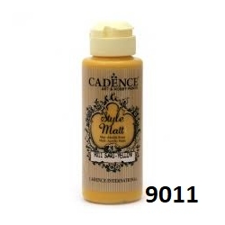 CADENCE Farba matowa akrylowa 120ml / Style Matt / 9011 / ŻÓŁTY