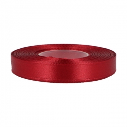 1mb / Wstążka satynowa 12mm   Ś.BORDO