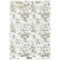 Papier ryżowy ITD A4 R1999 , kwiaty, deski