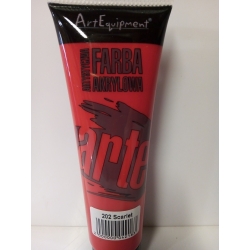 Farba akrylowa 100ml  ARTEQUIPMENT - 202- SCARLET, dobrze kryjąca