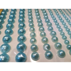 Dżety  kryształki samoprzylepne perełki, rozm3,6,8,10mm  /  BŁĘKITNE /1602 naklejki