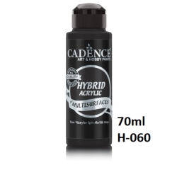 CADENCE H-060 Farba hybrydowa matowa 70ml CZARNA MATT / HYBRID BLACK