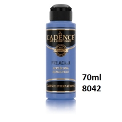 CADENCE Premium 8042 Farba akrylowa półmatowa 70ml  CIEMNY BŁĘKIT NIEBA DARK SKY BLUE