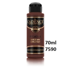 CADENCE Premium 7590 Farba akrylowa półmatowa 70ml CZERWONY BRĄZ RED BROWN