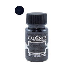 Cadence Farba metalizowana Dora do szkła i porcelany CZARNY 50ml / 3131