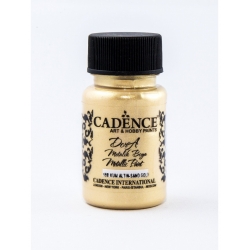 CADENCE Farba Dora Metalik 50ml piaskowe złoto, 198 , farba metalizowana CADENCE 198