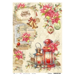 CB PAPIER RYŻOWY  A4  CHRISTMAS EVE / Piuma / Święta Boże Narodzenie / CBRP483
