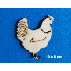 SKLEJKA #3mm Kura 10x8cm / Wielkanoc , wzory kuchenne, kurka grawer / 0218