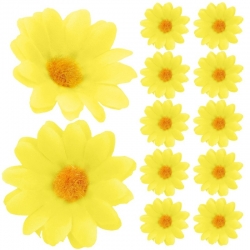 Główka stokrotka żółta średnica 4cm, 12szt.  kwiaty, stokrotki / florystyczne