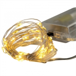 Lampeczki LED 20szt / dł.2m / lampki ledowe CIEPŁE  światło