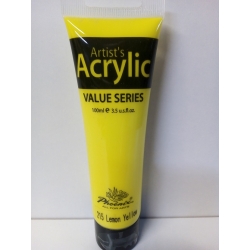 Farba akrylowa 100ml Phoenix -215- Lemon Yellow, żółta