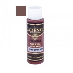 CADENCE Premium 7585 Farba akrylowa półmatowa 70ml CZEKOLADOWY